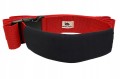 czerwony Pas do rehabilitacji i terapii manualnej z nakładką ochronną