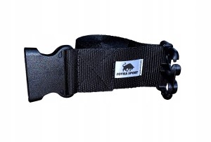 Pas do terapii manualnej TRAKCJI 5cm czarny 2,5m 