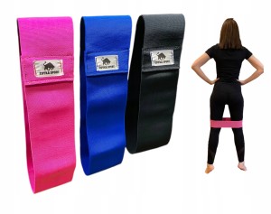 Taśmy gumy materiałowe do ćwiczeń HIP BAND