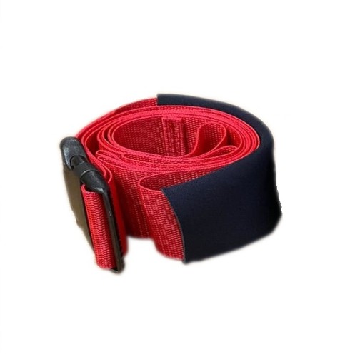 Pas do terapii manualnej trakcji 5 cm czerwony z nakładką 2,5 m