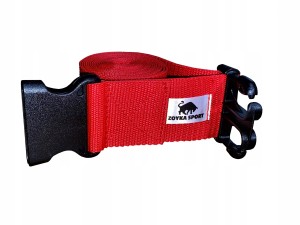 Pas do terapii manualnej TRAKCJI 5cm czerwony 2,5m 