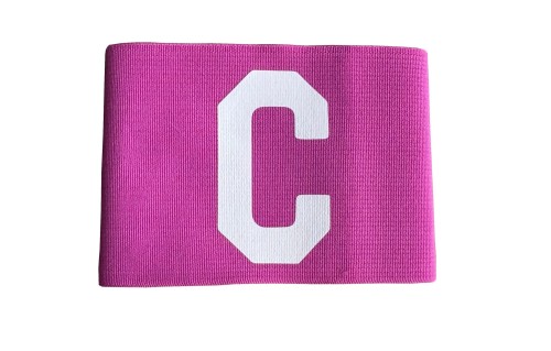 Opaska kapitana kapitańska różowa ARMBANDS – akcesoria piłkarskie