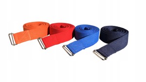 Bawełniany pasek do jogi  BAWEŁNA 4cm x 2,8m JOGA
