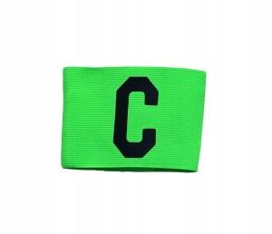 Opaska kapitana, kapitańska zielona NEONOWA ARMBANDS