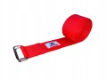 pasek do jogi fitness czerwony 4cm 3m instruktorski pasek do jogi czerwony