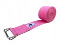 instruktorski pasek do jogi rozowy pasek do fitness 4cm 3m