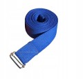 Bawełniany pasek do jogi 4 cm x 2,8 m Premium niebieski